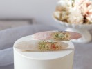 かすみ草のレジンヘアクリップ～春を感じる～